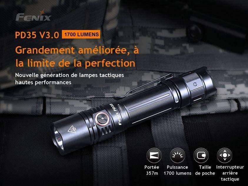 Fenix PD35 V3.0 - 1700 Lumens - 357 mètres Site Officiel FENIX® - Votre boutique en ligne Fenix®