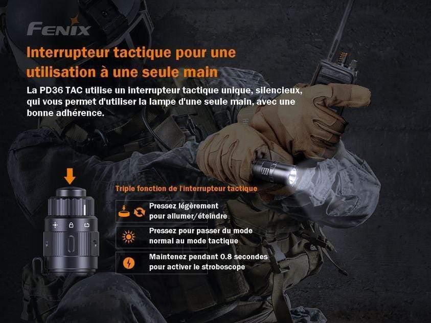 Fenix PD36 TAC - lampe tactique - 3000 lumens - pack complet Site Officiel FENIX® - Votre boutique en ligne Fenix®