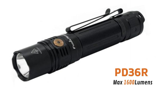 Fenix PD36R - 1600 lumens - Batterie rechargeable USB Site Officiel FENIX® - Votre boutique en ligne Fenix®