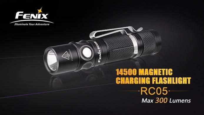 Fenix RC05 rechargeable et fixation magnétique - 300 Lumens - batterie incluse Site Officiel FENIX® - Votre boutique en ligne Fenix®