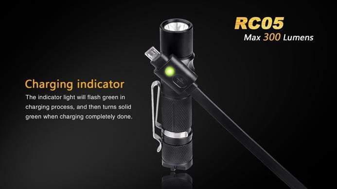 Fenix RC05 rechargeable et fixation magnétique - 300 Lumens - batterie incluse Site Officiel FENIX® - Votre boutique en ligne Fenix®