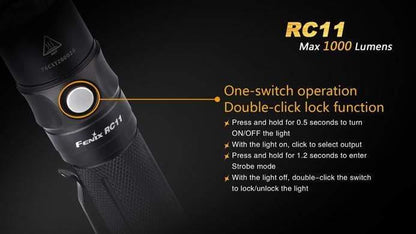 Fenix RC11 - 1000 Lumens Rechargeable Site Officiel FENIX® - Votre boutique en ligne Fenix®