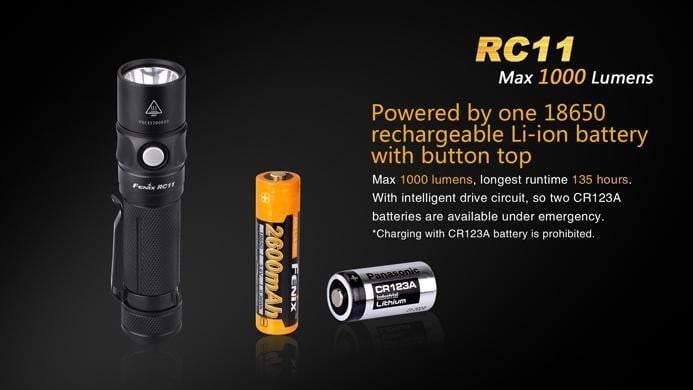Fenix RC11 - 1000 Lumens Rechargeable Site Officiel FENIX® - Votre boutique en ligne Fenix®