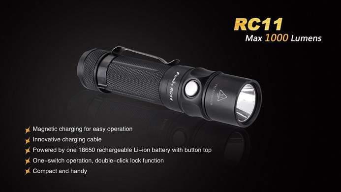 Fenix RC11 - 1000 Lumens Rechargeable Site Officiel FENIX® - Votre boutique en ligne Fenix®