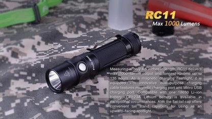 Fenix RC11 - 1000 Lumens Rechargeable Site Officiel FENIX® - Votre boutique en ligne Fenix®