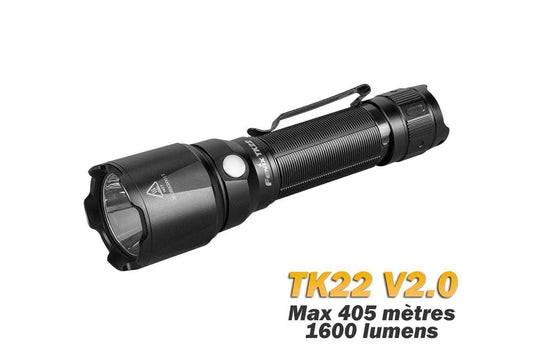 Fenix TK22 V2.0 - 1600 lumens - Lampe tactique avec stroboscope Site Officiel FENIX® - Votre boutique en ligne Fenix®