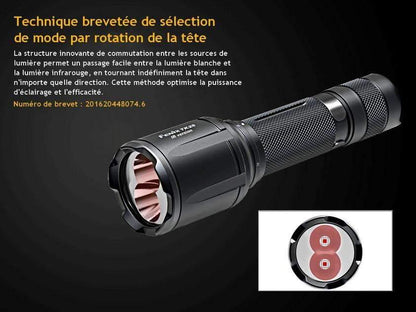 Fenix TK25 IR - 1000 Lumens - Blanc naturel et Infrarouge Site Officiel FENIX® - Votre boutique en ligne Fenix®