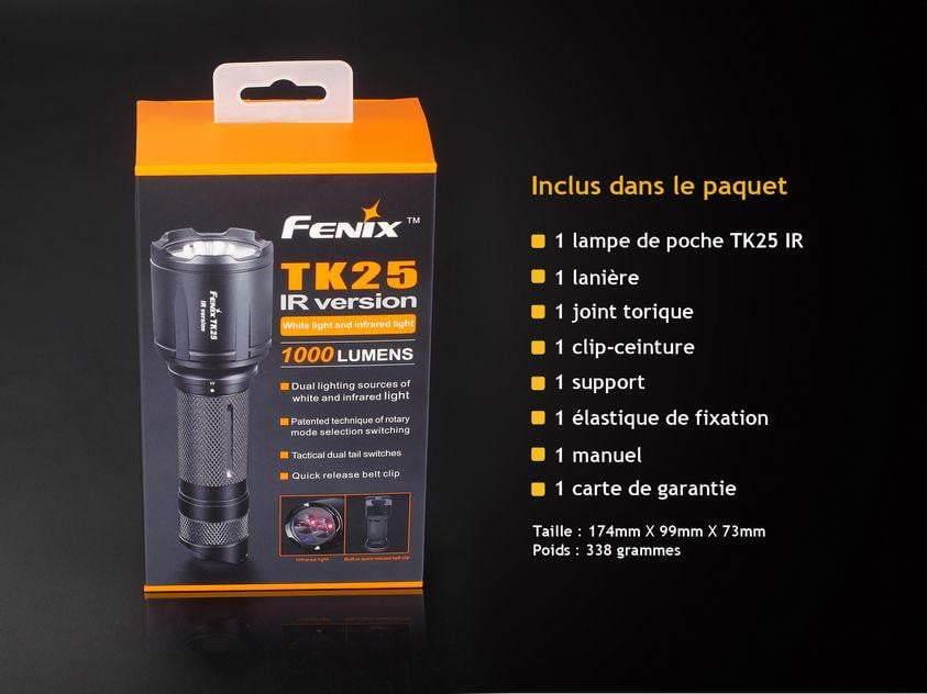 Fenix TK25 IR - 1000 Lumens - Blanc naturel et Infrarouge Site Officiel FENIX® - Votre boutique en ligne Fenix®