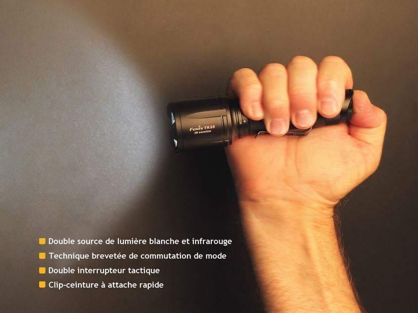 Fenix TK25 IR - 1000 Lumens - Blanc naturel et Infrarouge Site Officiel FENIX® - Votre boutique en ligne Fenix®