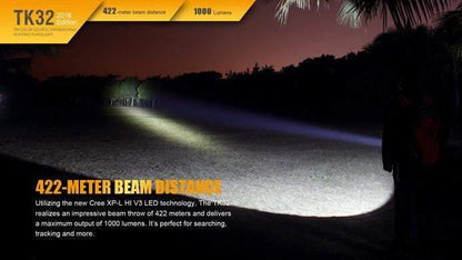 FENIX TK32 - 1000 lumens - Edition 2016 - Lampe de poche polyvalente Site Officiel FENIX® - Votre boutique en ligne Fenix®