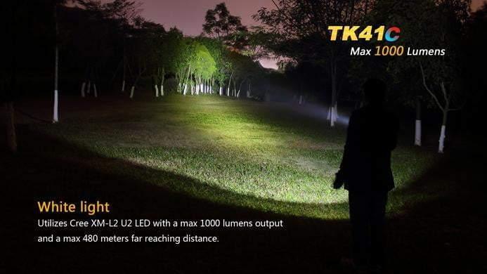 Fenix TK41C - 1000 Lumens - tricolore (bleu, blanc, rouge) Site Officiel FENIX® - Votre boutique en ligne Fenix®