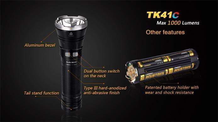 Fenix TK41C - 1000 Lumens - tricolore (bleu, blanc, rouge) Site Officiel FENIX® - Votre boutique en ligne Fenix®