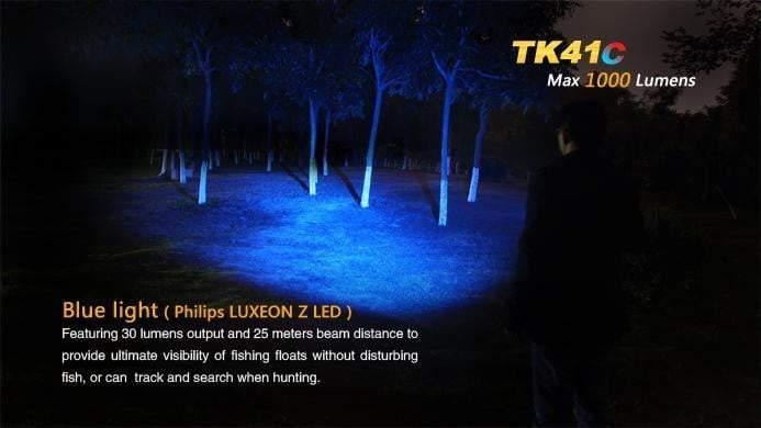 Fenix TK41C - 1000 Lumens - tricolore (bleu, blanc, rouge) Site Officiel FENIX® - Votre boutique en ligne Fenix®