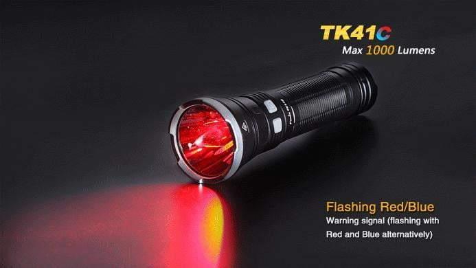 Fenix TK41C - 1000 Lumens - tricolore (bleu, blanc, rouge) Site Officiel FENIX® - Votre boutique en ligne Fenix®