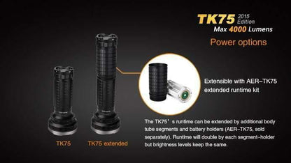Fenix TK75 édition 2015 - 4000 Lumens Site Officiel FENIX® - Votre boutique en ligne Fenix®