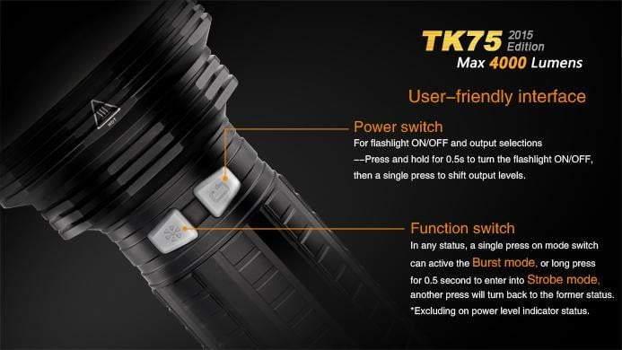 Fenix TK75 édition 2015 - 4000 Lumens Site Officiel FENIX® - Votre boutique en ligne Fenix®