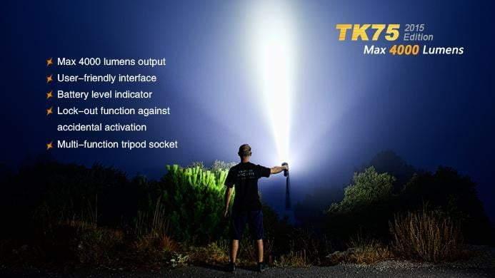 Fenix TK75 édition 2015 - 4000 Lumens Site Officiel FENIX® - Votre boutique en ligne Fenix®