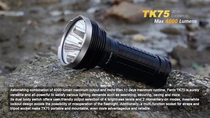 Fenix TK75 édition 2015 - 4000 Lumens Site Officiel FENIX® - Votre boutique en ligne Fenix®
