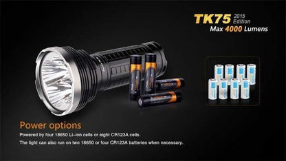 Fenix TK75 édition 2015 - 4000 Lumens Site Officiel FENIX® - Votre boutique en ligne Fenix®