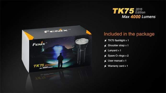 Fenix TK75 édition 2015 - 4000 Lumens Site Officiel FENIX® - Votre boutique en ligne Fenix®
