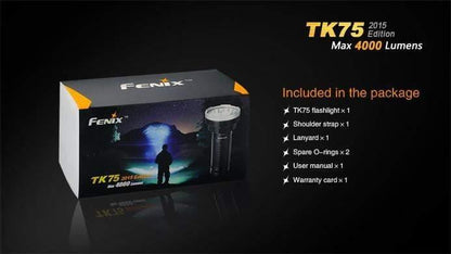Fenix TK75 édition 2015 - 4000 Lumens Site Officiel FENIX® - Votre boutique en ligne Fenix®