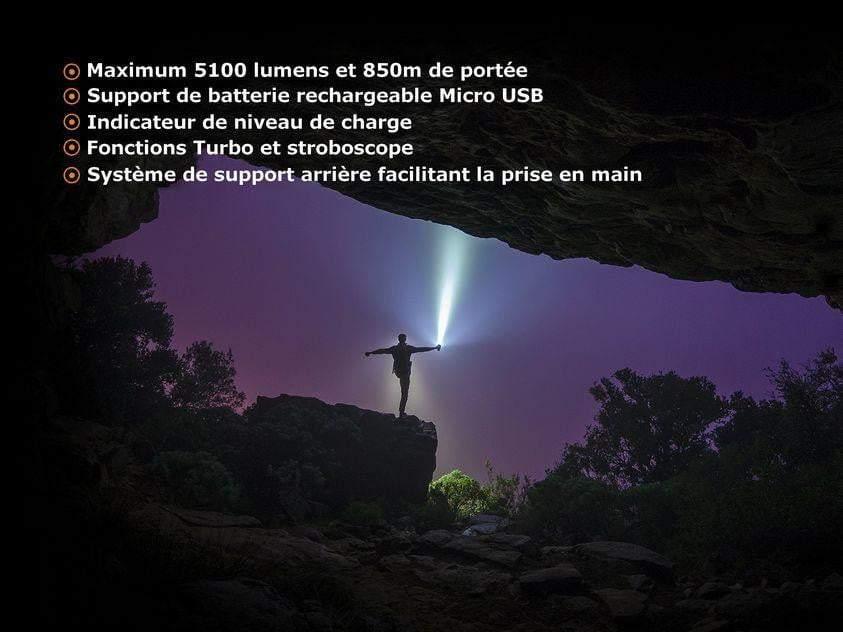 Fenix TK75 édition 2018 - 5100 Lumens - 850 mètres de portée Site Officiel FENIX® - Votre boutique en ligne Fenix®