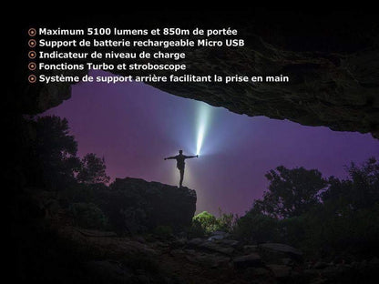 Fenix TK75 édition 2018 - 5100 Lumens - 850 mètres de portée Site Officiel FENIX® - Votre boutique en ligne Fenix®