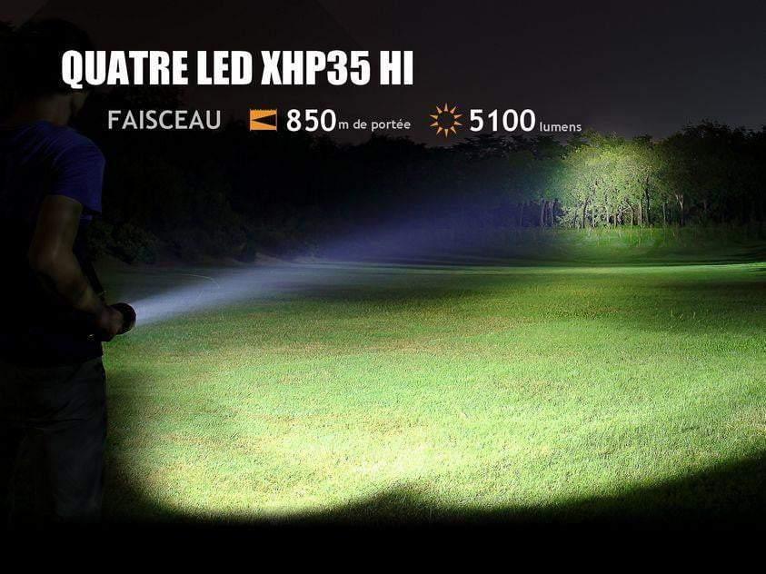 Fenix TK75 édition 2018 - 5100 Lumens - 850 mètres de portée Site Officiel FENIX® - Votre boutique en ligne Fenix®