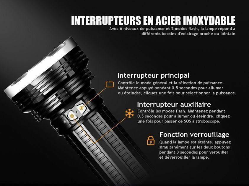 Fenix TK75 édition 2018 - 5100 Lumens - 850 mètres de portée Site Officiel FENIX® - Votre boutique en ligne Fenix®