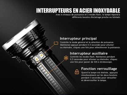 Fenix TK75 édition 2018 - 5100 Lumens - 850 mètres de portée Site Officiel FENIX® - Votre boutique en ligne Fenix®