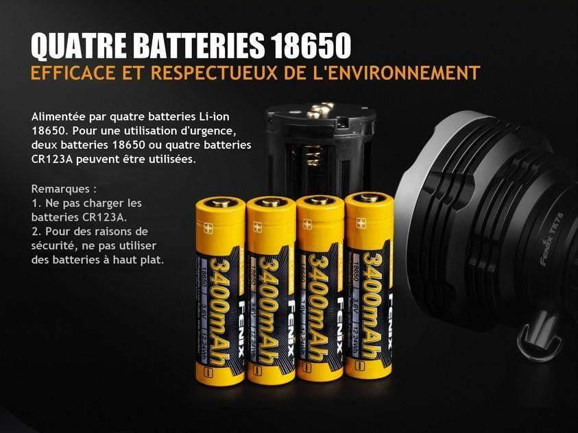 Fenix TK75 édition 2018 - 5100 Lumens - 850 mètres de portée Site Officiel FENIX® - Votre boutique en ligne Fenix®