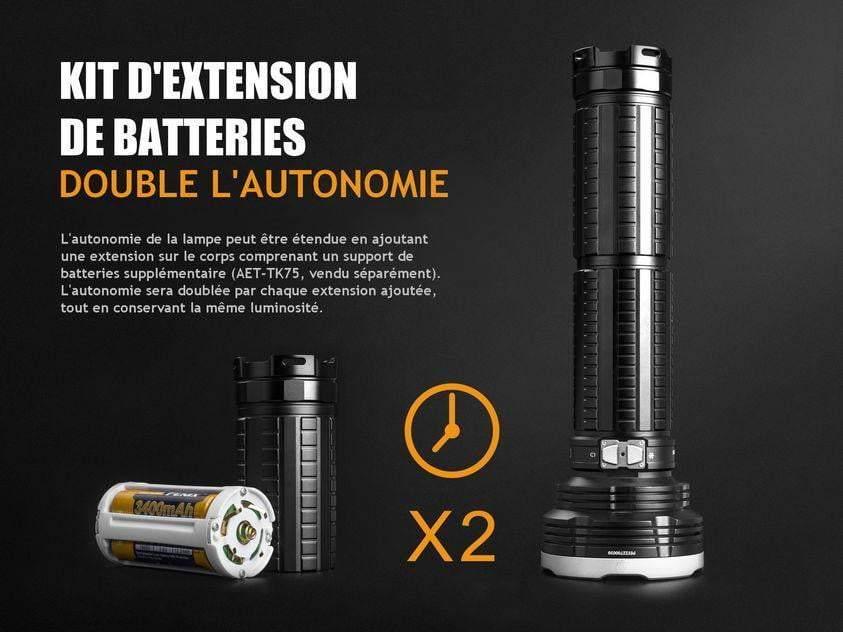 Fenix TK75 édition 2018 - 5100 Lumens - 850 mètres de portée Site Officiel FENIX® - Votre boutique en ligne Fenix®