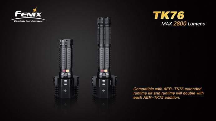 Fenix TK76 - 2800 LUMENS + 8 piles CR123A Site Officiel FENIX® - Votre boutique en ligne Fenix®