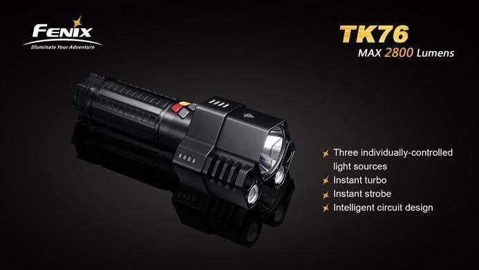 Fenix TK76 - 2800 LUMENS + 8 piles CR123A Site Officiel FENIX® - Votre boutique en ligne Fenix®