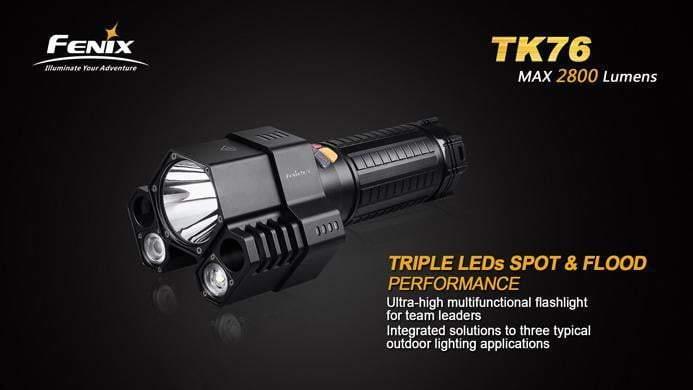 Fenix TK76 - 2800 LUMENS + 8 piles CR123A Site Officiel FENIX® - Votre boutique en ligne Fenix®