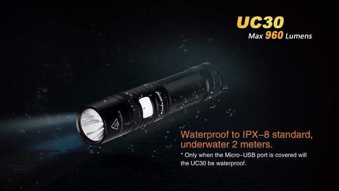 Fenix UC30 - 960Lumens - USB rechargeable Site Officiel FENIX® - Votre boutique en ligne Fenix®