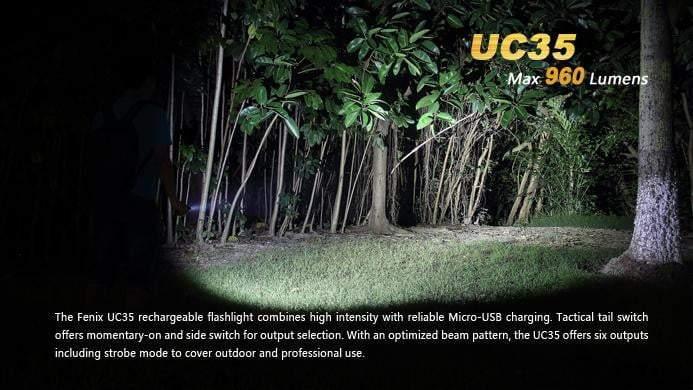 Fenix UC35 - 960Lumens - USB rechargeable Site Officiel FENIX® - Votre boutique en ligne Fenix®