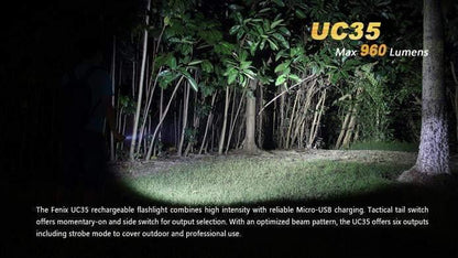 Fenix UC35 - 960Lumens - USB rechargeable Site Officiel FENIX® - Votre boutique en ligne Fenix®