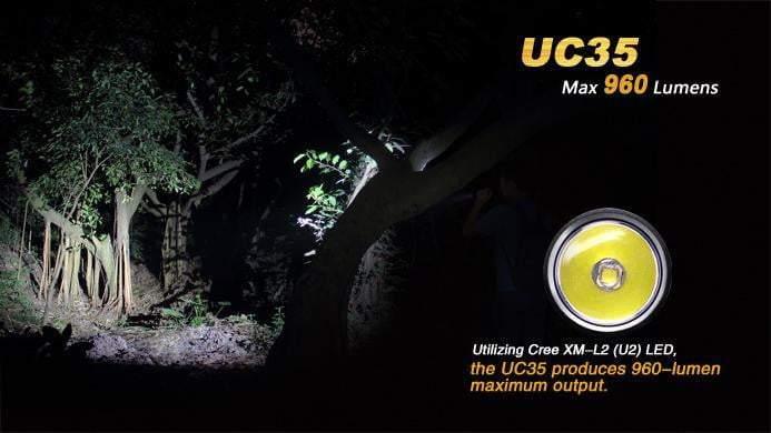 Fenix UC35 - 960Lumens - USB rechargeable Site Officiel FENIX® - Votre boutique en ligne Fenix®