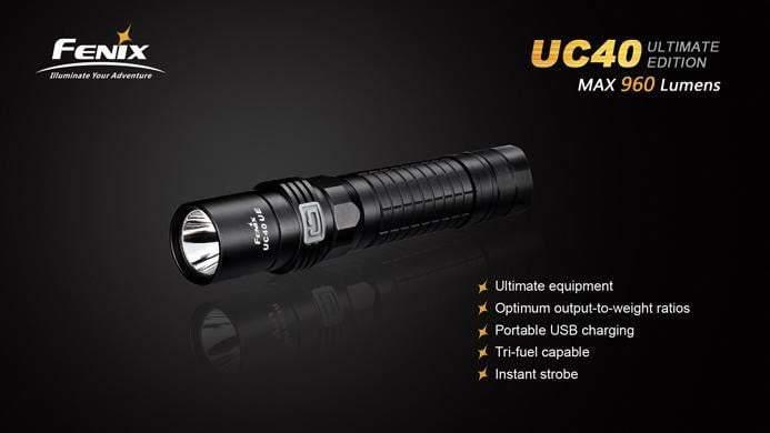 Fenix UC40 Ultimate Edition - 960Lumens - USB rechargeable Site Officiel FENIX® - Votre boutique en ligne Fenix®