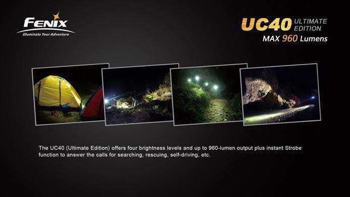 Fenix UC40 Ultimate Edition - 960Lumens - USB rechargeable Site Officiel FENIX® - Votre boutique en ligne Fenix®