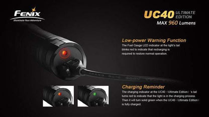 Fenix UC40 Ultimate Edition - 960Lumens - USB rechargeable Site Officiel FENIX® - Votre boutique en ligne Fenix®