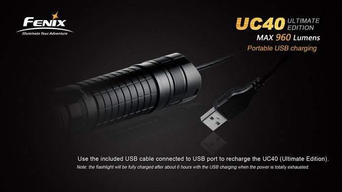 Fenix UC40 Ultimate Edition - 960Lumens - USB rechargeable Site Officiel FENIX® - Votre boutique en ligne Fenix®
