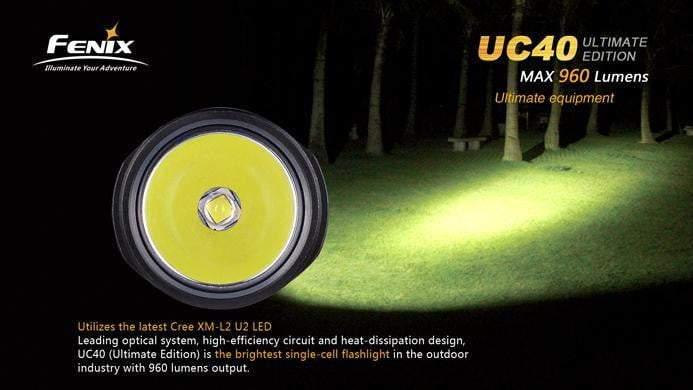 Fenix UC40 Ultimate Edition - 960Lumens - USB rechargeable Site Officiel FENIX® - Votre boutique en ligne Fenix®