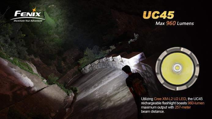 Fenix UC45 - 960Lumens - USB rechargeable Site Officiel FENIX® - Votre boutique en ligne Fenix®