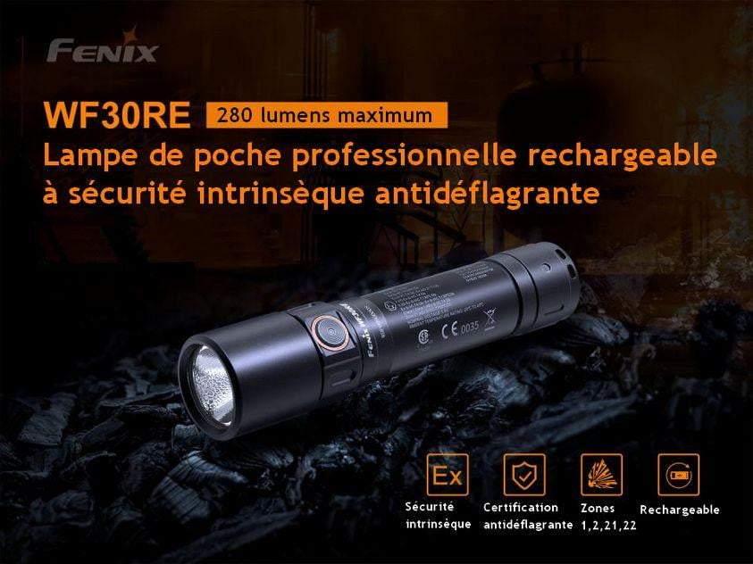 Fenix WF30RE lampe torche à sécurité intrinsèque – Revendeur Officiel Lampes  FENIX depuis 2008