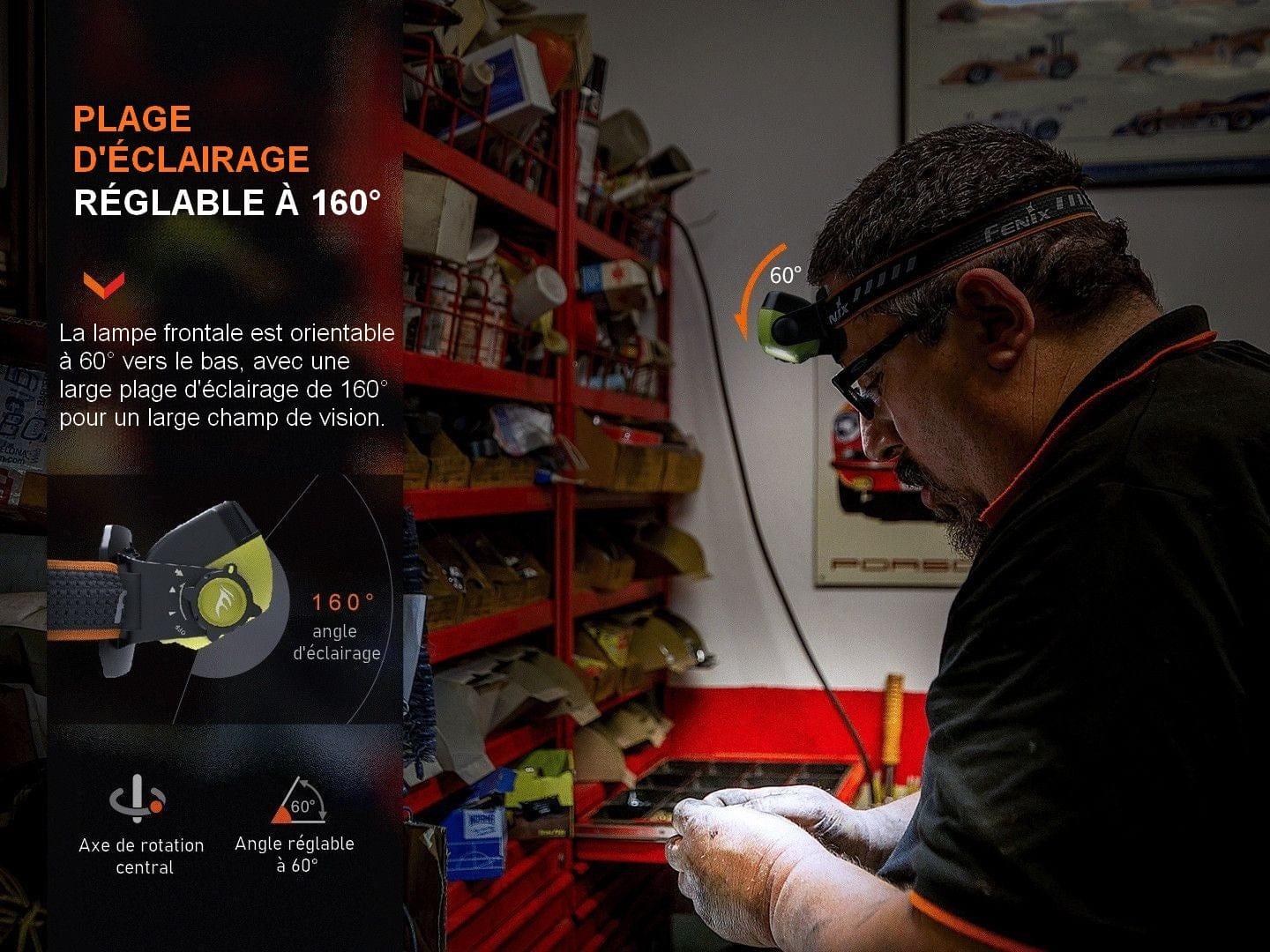 Fenix WH23R - Lampe frontale de travail - Max 600 Lumens Revendeur Officiel Lampes FENIX depuis 2008 | Votre Boutique en ligne FENIX®