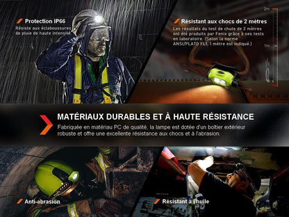 Fenix WH23R - Lampe frontale de travail - Max 600 Lumens Revendeur Officiel Lampes FENIX depuis 2008 | Votre Boutique en ligne FENIX®