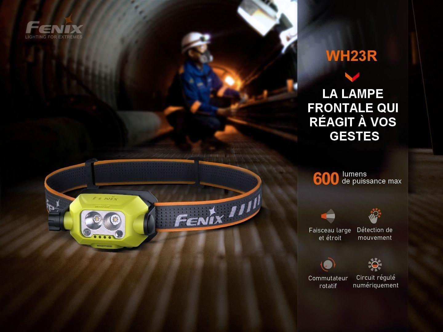 Fenix WH23R - Lampe frontale de travail - Max 600 Lumens Revendeur Officiel Lampes FENIX depuis 2008 | Votre Boutique en ligne FENIX®