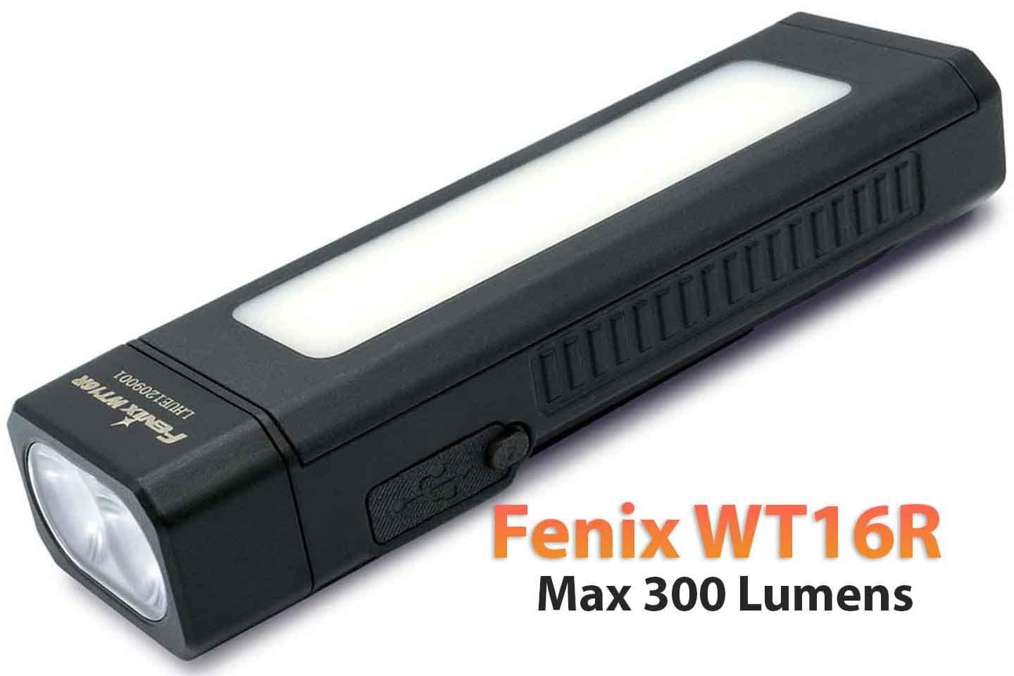 Fenix WT16R - lampe multifonctions - 300 Lumens - rechargeable Site Officiel FENIX® - Votre boutique en ligne Fenix®